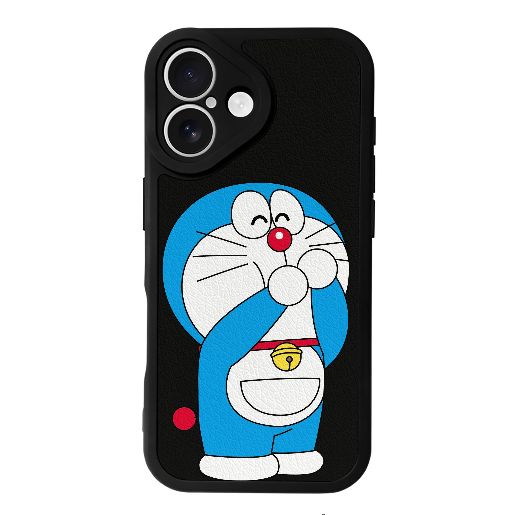 （画像用） ドラえもん Doraemon 【iPhone 16シリーズ対応】シリコンスマホケース（レザー調） 材質：シリコン